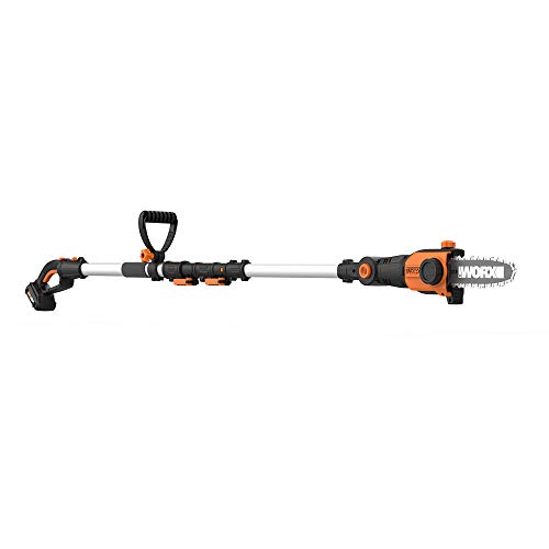 WORX 2in1 Attachment Capable WG349 20V Pole Saw, Black and Orange