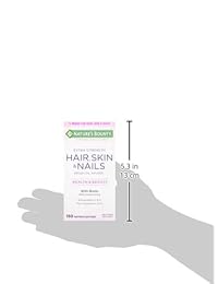 Nature's Bounty, Soluciones óptimas de cabello, piel y uñas extra fuertes, 150 cápsulas de gel.