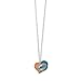 NFL Swirl Heart Necklace-Miami Dolphins