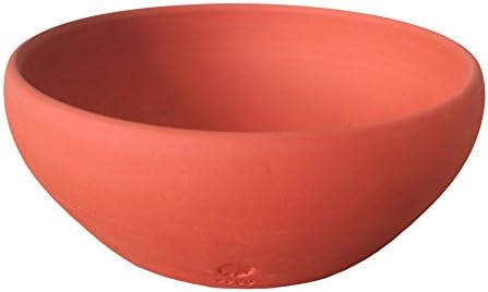 Terracotta Clay Plant Pot. Hand Made in USA (2.75"H x 7.5"D, Terracotta)