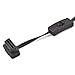 iKKEGOL OBD2 OBDII 1 to 3 Ultra Low Profile 16 Pin Male to Female Y Splitter Cord Diagnostic Extension Cable with Individually Power Switch 50cm / 20
