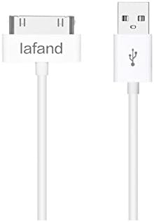 Iafand USB Sync Cable Charger Cord Data for iPhone 4 4S iPod 4G 4th Gen (White)