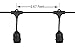 ONO-Tech Commercial Grade Outdoor, Indoor String Lights Strand 10 E26 Hanging Sockets, Include 12-Pack S14 Colorful Incandescent Bulb Deck Yard Cafe Pergola Party Tents Market Patio Gazebo