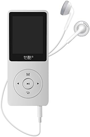 SHIKU Music Player, 8GB Portable MP3 Player with FM Radio, Voice Recorder, E-Book Reader (White)