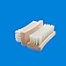 OUNONA Multi-use Clothes Shoes Shine Brush,Soft Nylon Bristles Laundry Cleaning Brush with Wooden Handle for Down Jackets and Coats (White)