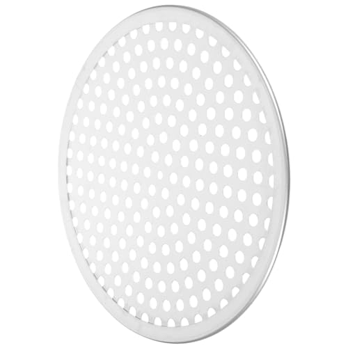 Mikinona 1pc Perforated Pizza Pan Heavy-duty Aluminum Alloy Baking Tray Nonstick Pizza Baking Tray with Holes for Even Heat Distribution Kitchen Gadget for Homemade