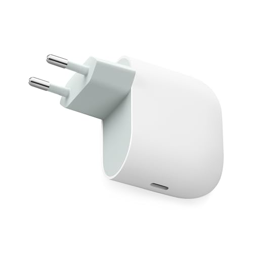 Google Caricatore USB-C 45 W - Caricatore per la ricarica rapida di smartphone Pixel - Compatibile con i prodotti Made by altri dispositivi USB-C® - Bianco ghiaccio