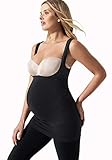 BLANQI Women's Maternity Underbust High-Performance Belly Support Tank, Medium, Deepest Black