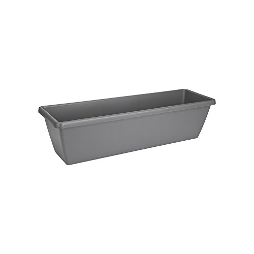 elho Barcelona XL 80 - Übertopf für Balkon & Außen - Ø 77.8 x H 20.3 cm - Schwarz/Anthrazit – Bild 3