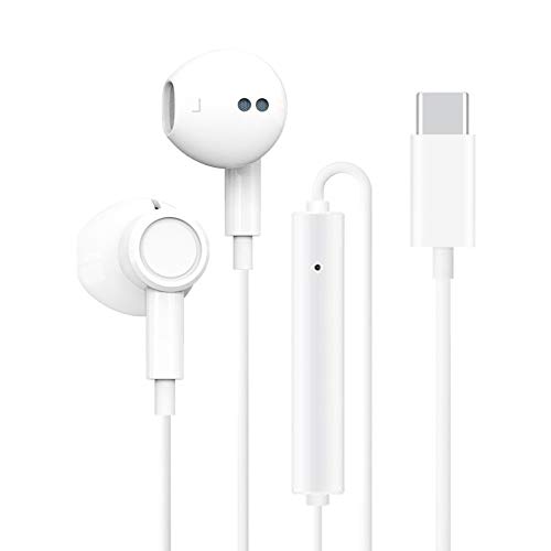 Auricolari USB Tipo C con Microfono, ZERKAR In-Ear USB C Cuffie con Cavo HiFi stereo Tipo C Earphones Headphones…