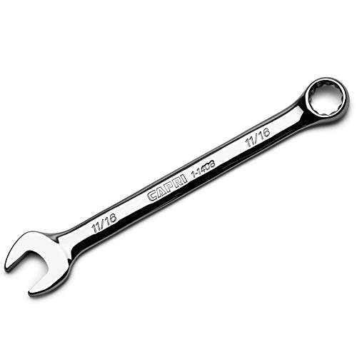 Capri Tools 11/16 Zoll Ringmaulschlüssel, 12-kant, SAE, Chrom (1-1408)