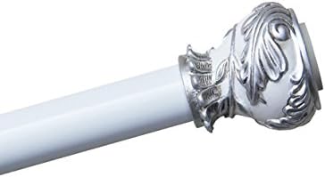 YANZHEN Low Carbon Steel Paint Telescopic Rods Shower Curtains Simple Clothes Sticks To Install Curtain Rods No drilling Telescopic shower curtains rod ( Size : 120-200CM )