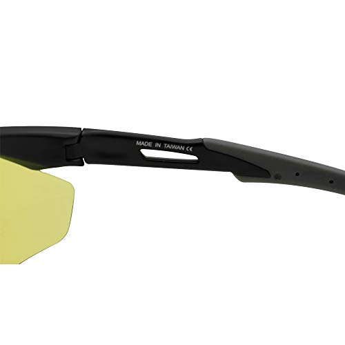 PROTEAR Shooting Glasses UV 400 Protection Protective Eyewear,Anti Fog Anti Scratch Safety Glasses with Case,Yellow - Thumbnail 4