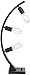 Franklin Iron Works Norris Metal Arc Table Lamp