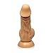 Healthy Vibes Seductive Dildo - Silicone Dildo with Vein Texture Perfect for Beginners - Suction Base - Latex and Phthalate Free - 6