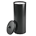 InterDesign Kent Free Standing Toilet Paper Holder – Spare Roll Storage for Bathroom, Black