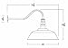 20 Inch Standard Steel Dome | 23 Inch Gooseneck Barn Light (Galvanized)