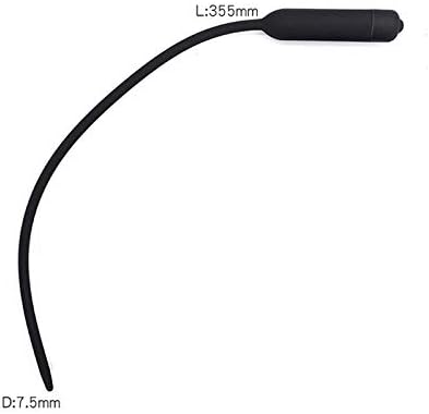 WUTTUAICCI 10 Frequencies Silicone Sounds for Men (Battery is Not Included) Sold only by TXY US (Color : Black, Size : 35.5mm0.75mm)