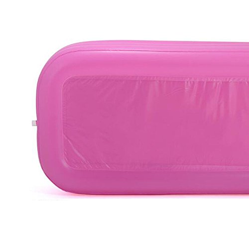 Big Size Indoor Outdoor Foldable Inflatable Bath Tub PVC Adult Bathtub Household Inflatable Bathtub 63×33×30 inch (Pink-1) - Thumbnail 5