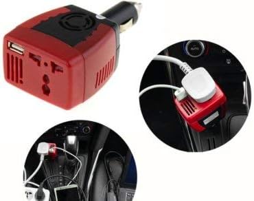 Technotech 150W Auto Power Inverter DC 12V to AC 220V Car Outlet Voltage Converter Adapter Booster with USB Charging Port