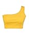 PRETTODAY Women's Sleeveless Crop Tops Sexy Strappy Tees (Small, Yellow)