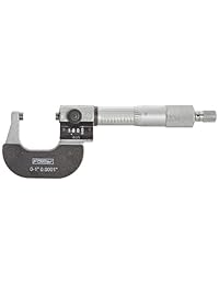 FOWLER pulgadas dígitos Fuera Micrómetro, 0.0001" graduación, 1