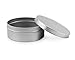 16-Ounce Metal Candle Tins (12-Pack); Silver Round Containers for Candles, Spices, Travel, Food Storage Etc.