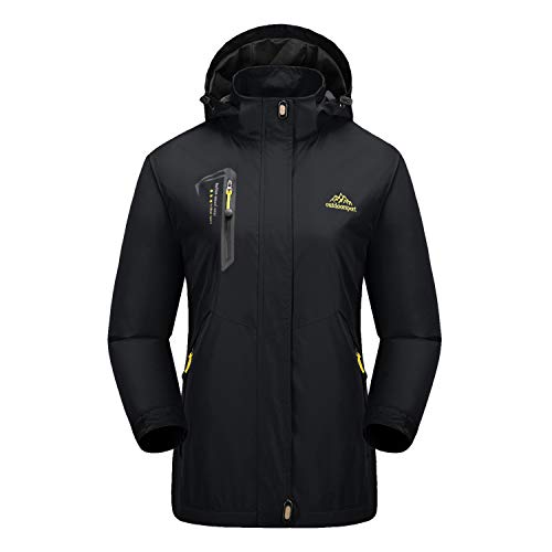 BIYLACLESEN-Womens-Waterproof-Hooded-Jacket-Lightweight-Softshell-Casual-Sportswear