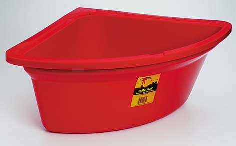 LITTLE GIANT Corner Feeder, 26-Quart, Red