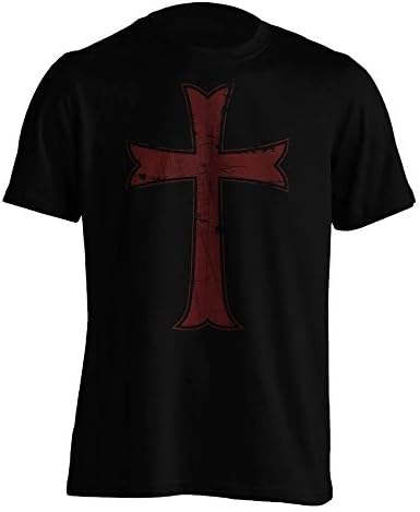 Crusader Knights Templar Distressed Cross Men's T-Shirt
