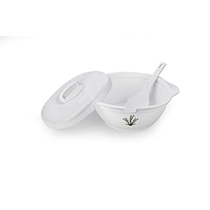 Signoraware Bamboo Plastic Cook ‘N’ Serve, 1.8 litres, White