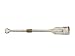 Hampton Nautical Wooden Rustic Whitewash Squared Oar with Hooks, 24