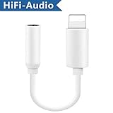 Headphones Adapter Earphone Cable Connector Compatible for iPhone 8/8Plus /7/ 7Plus iPhone X/10/6/6 Plus 3.5mm Hi-Fi Music Converter Extender Aux Audio Accessories Support for iOS 11.4 or Later