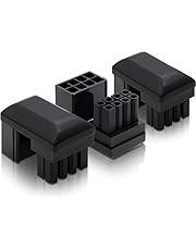 EZDIY-FAB GPU VGA PCIe 8 Pin U Turn 180 Degree Angle Connector Power Adapter Board for Desktop Graphics Card-Reverse Type 3-Pack