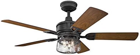 Amazon Com Kichler 310139dbk Lyndon Patio 52 Outdoor Ceiling Fan