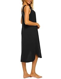 Camisón sin mangas para dama (tallas S-XXL)