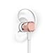 Wireless Headphones Sports Bluetooth Earbuds - ANCREU H6 Noise Cancelling In Ear Magnetic On the Neck Wirless Headset Sweatproof Running Workout for iPhone Samsung with Microphone and Hook(Rose Gold)