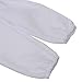 Men's Adult Astronaut Spaceman Costume Coverall Pilot Air Force Flight Jumpsuit Halloween Dress Up Party White-L