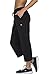 RBX Active Women's Relaxed Fit Cotton Capri Pant w/ Dual Pockets,Black,Large