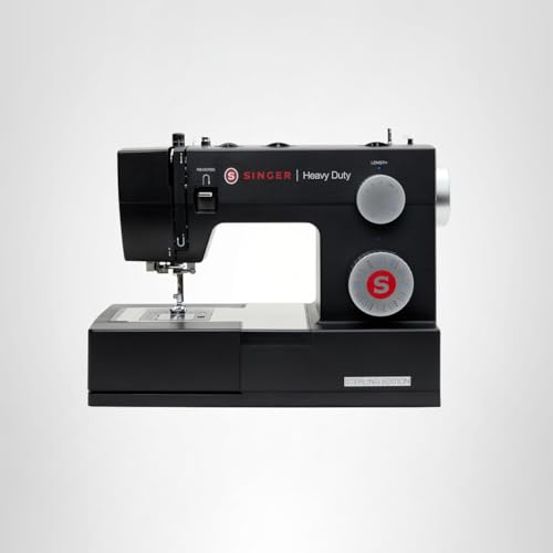 SINGER® STERLING EDITION HEAVY DUTY 4432 SEWING MACHINE WITH ACCESSORY KIT | STRONG MOTOR WITH ENHANCED PIERCING POWER, 110 STITCH APPLICATIONS, FULL METAL FRAME & 1-STEP BUTTONHOLE