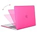 MOSISO Plastic Hard Case & Keyboard Cover & Screen Protector & Storage Bag Compatible Newest MacBook Pro 13 Inch, Pure Red