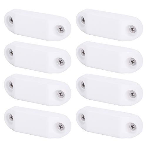 CALPALMY (4 Pairs) Baggage Door Catch and Holder Kit White