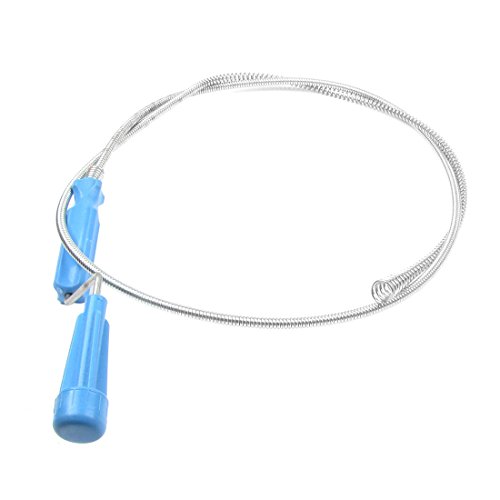 uxcell Steel Soft Spiral Pipe Closet Sewer Cleaner Toilet Auger 1.5M