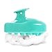 FREATECH Massager Shampoo Brush with Soft Silicone Bristles for Scalp Care, Shower Hair Scalp Scrubber Exfoliator for Dandruff Removal and Hair Growth, Wet & Dry for Men, Women and Kids, Green