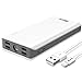 Power Bank 30000mAh, BONAI (Huge Capacity)(Flashlight)(Outdoor) 5.6A Output External Battery Pack, Polymer Fast Portable Charger Compatible iPhone Xs Max iPad Tablet Samsung Android with Cable-White