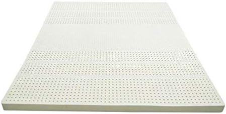 SQINAA Latex Mattress Topper,massage Design Natural Breathable Not-slip Foldable Double Hotel Dormitory Bed Mattress Soft Sleeping Mattress-white 120x200cm(47x79inch)