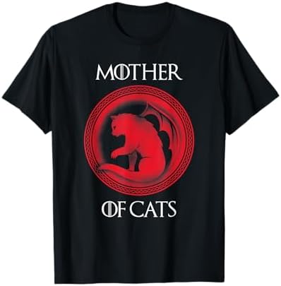 Amazon.com: Mother of Cats Shirt with Floral Art Best Mom T-Shirt