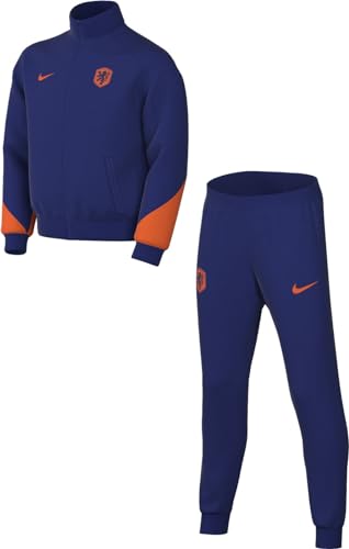 Nike Unisex Kinder Trainingsanzug Netherlands Dri-Fit Strike Trk Suit K, Deep Royal Blue/Safety Orange, FJ3068-455, S