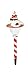 Lightahead Solar Powered LED Stake Lights - Christmas Santa Stake Light Outdoor Garden Path Light Theme Candy Stick