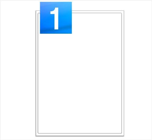 20 Sheets - 1 Per Sheet (199.6 x 289.1mm) A4 Laser/Inkjet Self Adhesive Printer Address Labels - 20 Labels - MAILERPRO® Range